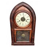 Wood Mantel Clock 10.5ï¿½x4ï¿½x19ï¿½