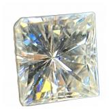 Moissanite, approximately 1 carat