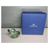 Swarovski Green Crystal Duck Figurine