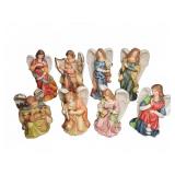 8 Porcelain Angel Figurines