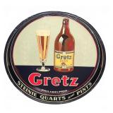 Gretz Beer Advertising Tray 13 1/8'