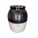 Vintage Stoneware Crock with Crown Mark