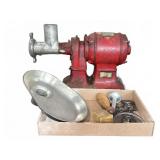 Enterprise Model 910 Meat Grinder, Working