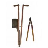 Antique Seeder and Clippers Set