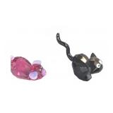 Swarovski Lovlots Cat and Mouse Figurines