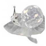 Swarovski Crystal Snail Figurine with Box