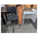 Furniture Lot: Tables, Chair, Rack, Board