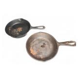 2 Cast Iron Skillets, No. 3, Made in USA