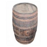 Wooden Barrel with Metal Bands 13' x 21'