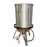 Aluminum Stock Pot with Outdoor Propane Burner