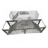 Two Metal Wire Animal Traps