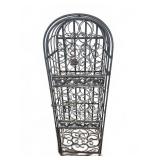 Metal Wine Bottle Rack with Lock