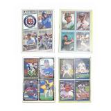 Baseball Card Panel Uncut Box Bottoms Lot