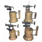 Four Brass Blowtorches