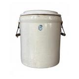 15' Stoneware Crock with Handles and Lid