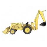 Ford 7500 Diecast Backhoe Loader Toy
