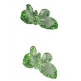 Swarovski Green Crystal Butterfly Pair
