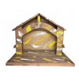 Wood Nativity Stable 18ï¿½x13ï¿½x15ï¿½ Made in Italy