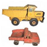 Pressed Steel Toy Dump Trucks