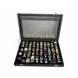 Costume Rings Collection in Display Case