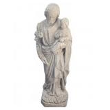 Concrete Statue, 34' Tall, Some Repair