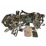 US Military Web Gear and Pouches Lot