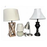 Table Lamps Lot of Four
