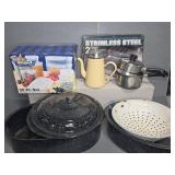 Kitchen Cookware and Storage Lot