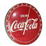 Coca-Cola 12' Metal Advertising Thermometer