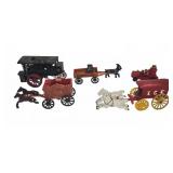 Cast Iron Toy Vehicle Collection, 6 Pieces