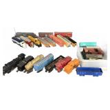Model Train Cars and Locomotives Lot