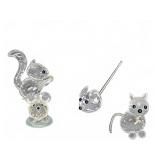 4 Swarovski Crystal Animal Figurines