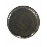 1867 US Two Cent Coin