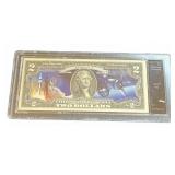 Apollo 11 Colorized $2 Bill Note