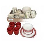 Ceramic and Corelle Dinnerware Sets