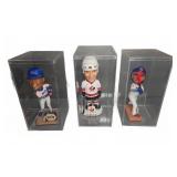 Sports Bobblehead Trio with Cases