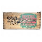 Genesee 12 Horse Ale Wooden Crate 19x12x9