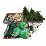 Holiday LED Lights and Mini Christmas Trees
