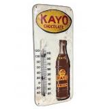 Kayo Chocolate Drink Metal Thermometer 6ï¿½x13.5ï¿½