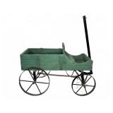 24' Wooden and Metal Pull Wagon