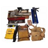 Construction Tools with Tool Belts