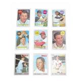 1968-1970 Topps Baseball Card Lot (9 Cards)