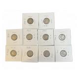 10 Mercury Dimes
