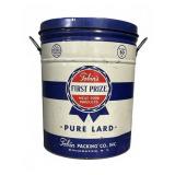 Tobin's First Prize 50 lb Lard Tin, 16' Tall