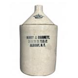Henry J. Barnett Stoneware Jug, 16ï¿½ Tall