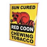 Red Coon Chewing Tobacco Sign 13'x16'