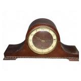 German Mantel Clock, Wood Case, Working