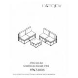 PatioJoy 5-Piece Outdoor Sofa Set HW73008
