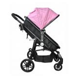 BabyJoy Pink and Black Stroller