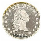 1794 Flowing Hair Silver Dollar Replica